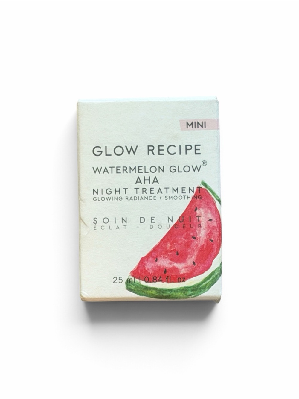Glow Recipe Watermelon Glow AHA Night Treatment Mini - .84 oz nib